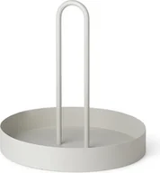 Akcesoria na biurko - Ferm Living Taca z uchwytem Grib jasnoszara 1104263311 - miniaturka - grafika 1