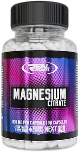 Real Pharm Magnesium Citrate 830mg 90caps - Witaminy i minerały dla sportowców - miniaturka - grafika 1