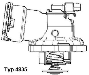 Wahler Termostat, środek chłodzący 4835.87D - Termostaty - miniaturka - grafika 1