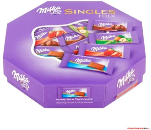 Milka Czekoladki SINGLES MIX 138g - Bombonierki i czekoladki - miniaturka - grafika 1