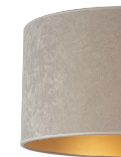 Euluna Lampa stołowa Golden Roller 50 cm szara/złota - Lampy stojące - miniaturka - grafika 1