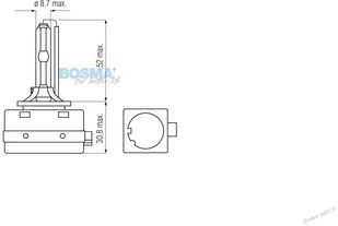 BOSMA 9518 XENON D3S 4300K 42V 35W PK32d-5 - Żarówki samochodowe - miniaturka - grafika 3