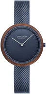 Zegarki damskie - Obaku Denmark V245LXLLML TRAE LILLE MARINE - miniaturka - grafika 1