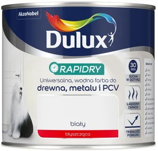 Dulux Emalia akrylowa Rapidry biała błyszcząca 0 4 l - Emalie - miniaturka - grafika 1