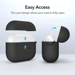 Apple ESR Etui ESR Bounce do AirPods 3 Black 11766 - Akcesoria do słuchawek - miniaturka - grafika 3