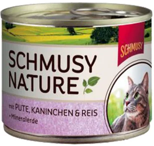 Schmusy Nature indyk i królik puszka 190g - Mokra karma dla kotów - miniaturka - grafika 1