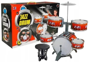 Duża Perkusja 5 Bębnów Talerz Instrument Dziecięcy - Instrumenty muzyczne dla dzieci - miniaturka - grafika 1
