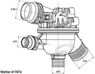 Wahler TERMOSTAT BMW 4621.00.80D - Termostaty - miniaturka - grafika 32