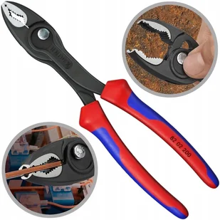Knipex Szczypce chwytające czołowe TwinGrip 200mm - Kombinerki i obcęgi - miniaturka - grafika 1