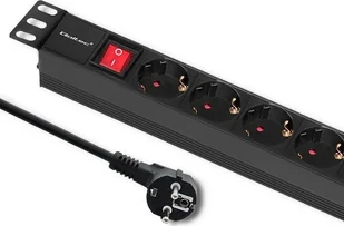 QOLTEC Listwa Rack 54469 2 m) Czarny - Listwy zasilające - miniaturka - grafika 2