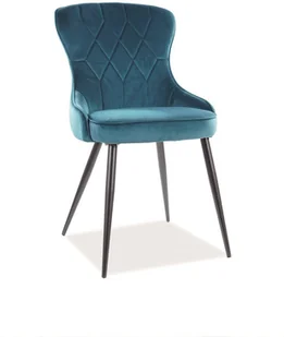 Signal KRZESŁO LOTUS VELVET TURKUS BLUVEL 85 LOTUSVCTU - Krzesła - miniaturka - grafika 1