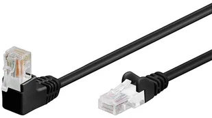 Pro LAN UTP CAT 5E 1x90° - Black - 0.50m 4040849941702 - Kable miedziane - miniaturka - grafika 1