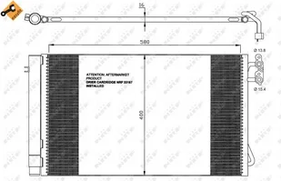 NRF CHŁODNICA KLIMATYZACJI 35743 BMW 3 E91 05 35743 - Chłodnice - miniaturka - grafika 1