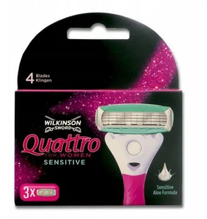 Wilkinson Quattro for Women Sensitive 3x wkłady - Maszynki do golenia i wkłady - miniaturka - grafika 3