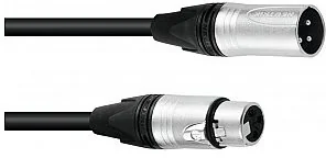 PSSO DMX kabel XLR 3pin 0,5m bk Neutrik 30227804 - Akcesoria do nagłośnienia - miniaturka - grafika 1