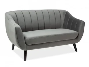 Signal SOFA ELITE 2 VELVET SZARY BLUVEL 14 / WENGE (T) - Sofy i kanapy - miniaturka - grafika 1