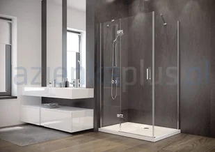 Besco Viva 195 100x80 L przejrzyste VPL100195C - Kabiny prysznicowe - miniaturka - grafika 1