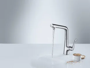 Hansgrohe Metris Select inox 14883800 - Baterie kuchenne - miniaturka - grafika 5
