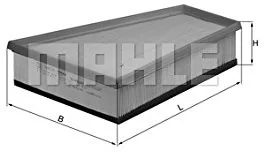 Mahle knecht LX 731 filtr powietrza LX 731 - Filtry powietrza - miniaturka - grafika 1