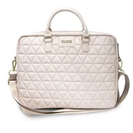 Torby na laptopy - Guess Quilted 15" różowa | GUCB15QLPK - miniaturka - grafika 1