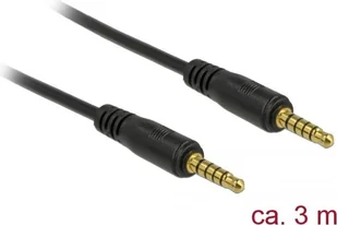 Delock Kabel Jack 3.5mm Jack 3.5mm 3m czarny 85698 85698 - Kable - miniaturka - grafika 1