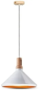 V-TAC Modern Wooden Top Wisząca V-TAC 3763 - Lampy sufitowe - miniaturka - grafika 1