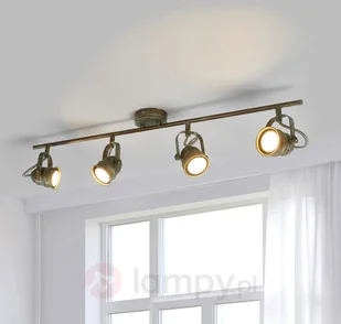 Spot sufitowy LED Leonor w stylu retro - Lampy sufitowe - miniaturka - grafika 1