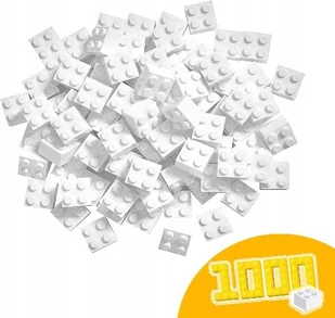 Klocki Blox 1000 sztuk Białe 2x2 pasują do Lego - Klocki - miniaturka - grafika 1