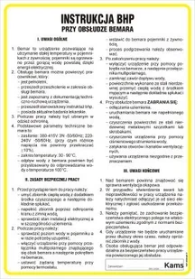 IAG10 Instrukcja BHP przy obsłudze bemara - Tablice BHP - miniaturka - grafika 1