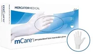 Rękawiczki jednorazowe - MERCATOR Rękawice mCARE lateksowe pudrowane "XL" opk 100 szt - miniaturka - grafika 1