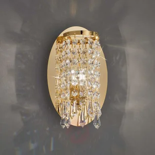 Szlachetna lampa ścienna CHARLESTON w złocie - Lampy ścienne - miniaturka - grafika 3