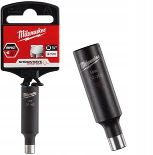 Milwaukee Nasadka Udarowa Milwaukee 1/4" 4 MM - Nasadki do elektronarzędzi - miniaturka - grafika 1