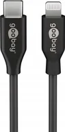 Kable USB - Apple Kabel Usb-c - Lightning Goobay Czarny 1m - miniaturka - grafika 1
