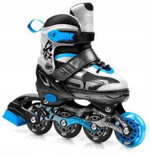 Spokey Regulowane 4w1 QUATTRO 34-37 niebieskie - Rolki - miniaturka - grafika 3