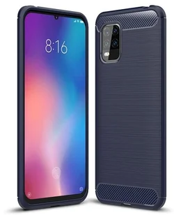 Carbon Case Etui do Xiaomi Mi 10 Lite Niebieskie - Etui i futerały do telefonów - miniaturka - grafika 1