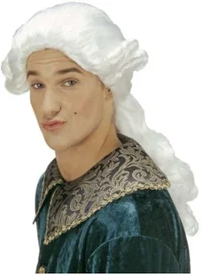 KRASZEK Peruka party "Barok", blond, KRASZEK EKPBM-01 - Dodatki do strojów karnawałowych - miniaturka - grafika 1