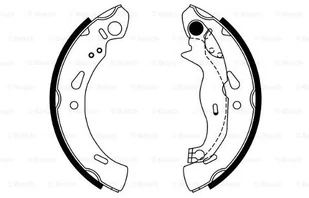 BOSCH Szczęki hamulcowe (komplet) 0 986 487 753 - Szczęki hamulcowe - miniaturka - grafika 1
