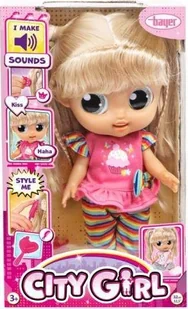 Bayer Lalka City Girl 31cm z dźwiękiem 93221AA - Lalki dla dziewczynek - miniaturka - grafika 1