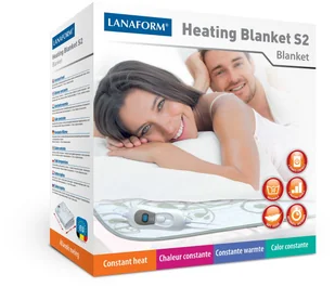Lanaform Koc grzewczy dla 2 osób Heating Blanket S2 - Poduszki, koce i materace lecznicze - miniaturka - grafika 1