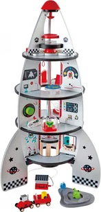 Hape czteropiętrowa rakieta kosmiczna - Tory, garaże, parkingi - miniaturka - grafika 1