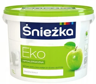 Śnieżka Eko 10L Farba Akrylowa Ścian Sufitu Biała - Farby zewnętrzne - miniaturka - grafika 1
