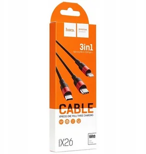 Hoco Kabel Usb > X26 Xpress 3w1 micro Usb, Ligh - Kable USB - miniaturka - grafika 6