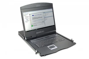 Konsola 19 LCD z touchpad Kvm 8 portów 1U) - Pozostałe akcesoria sieciowe - miniaturka - grafika 1