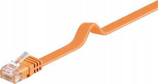 Kabel Lan Patchcord Cat 6 U/utp Płaski orange 1,5m - Patchcordy - miniaturka - grafika 1