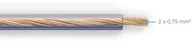 Kable - TechniSat Kabel głośnikowy 2x0,75 CCA 1 metr - miniaturka - grafika 1