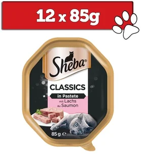 Sheba Tacka Pasztet z łososiem 85g KSHE052_PAK22 - Mokra karma dla kotów - miniaturka - grafika 1