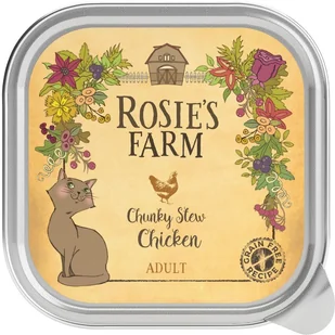 Rosie's Farm 25 + 7 gratis! Rosie's Farm, 32 x 100 g - Kurczak - Mokra karma dla kotów - miniaturka - grafika 1