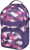 Plecaki szkolne i tornistry - Herlitz Plecak BE.BAG Cube - Purple Checked 11410339 - miniaturka - grafika 1