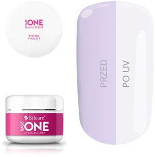 Silcare Base One Żel UV Thick Violet 100 g - Żele do paznokci - miniaturka - grafika 1