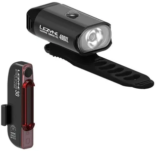 LEZYNE Zestaw lampek rowerowych MINI DRIVE 400 + STICK 30 - Lampki rowerowe - miniaturka - grafika 1